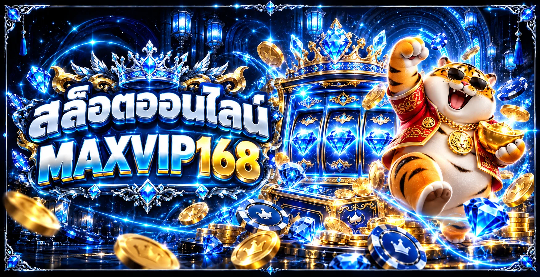 เกมสล็อตออนไลน์ MAXVIP168 พร้อมตัวละครเสือนำโชค